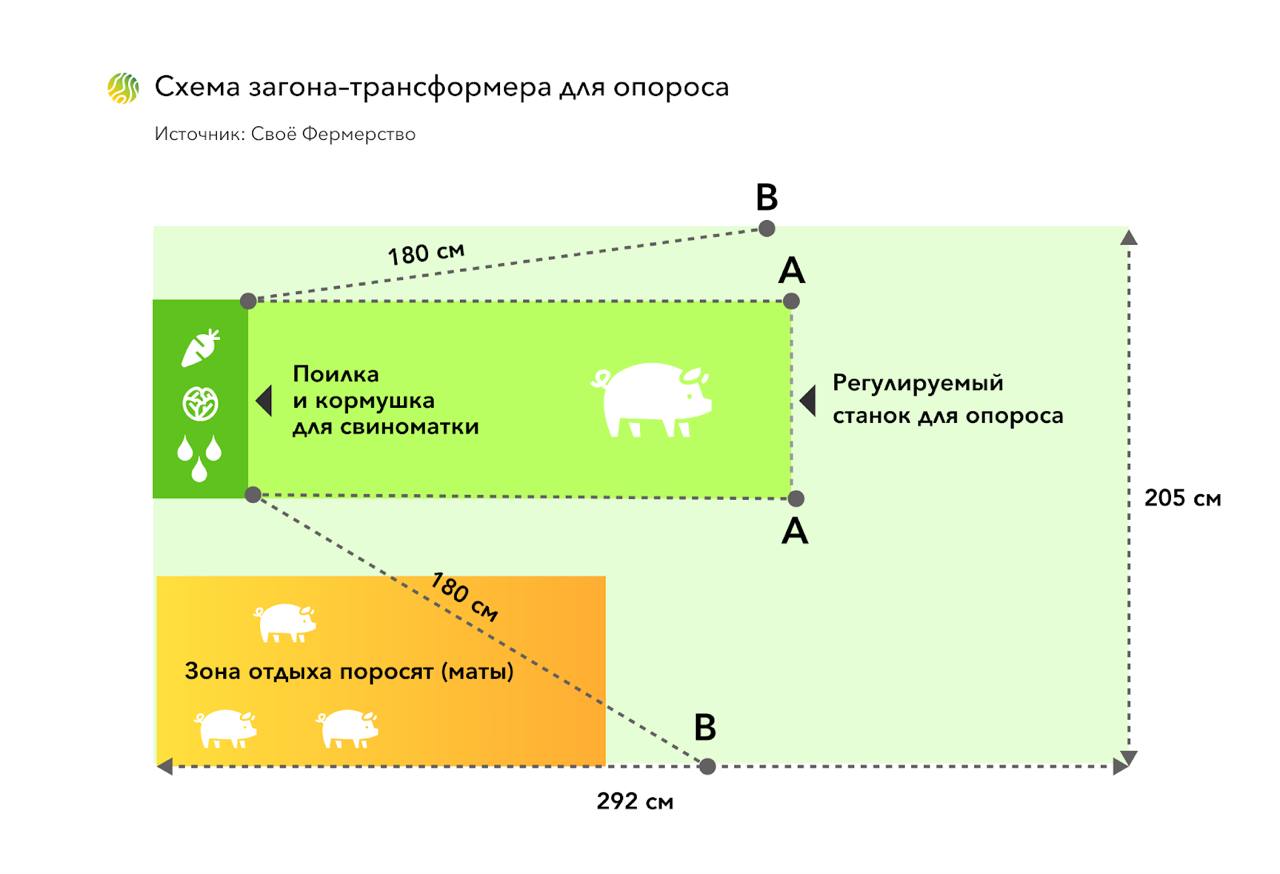 Схема загонов. Схема загона стремя закрытыми сторонами.